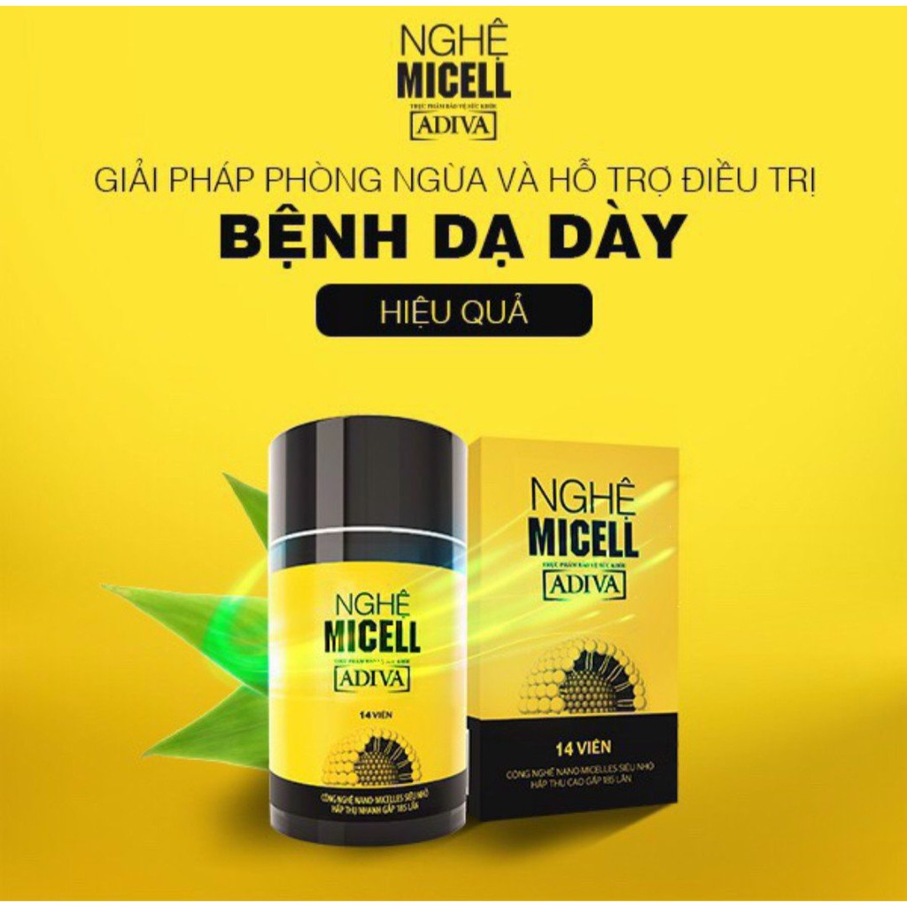 Nghệ Micell Adiva - Nghệ viên uống Nano curcumin