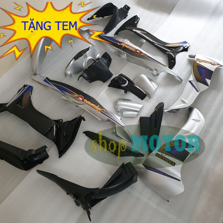 Bộ nhựa áo xe JUPITER V nhựa ABS nguyên sinh MÀU BẠC -B1113
