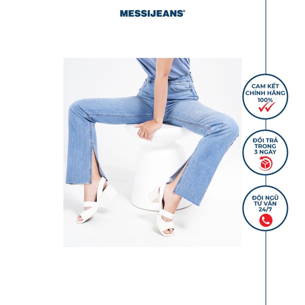 Quần Jeans Nữ Ống Suông Xẻ Lai Thời Trang MESSI WJF0145-21