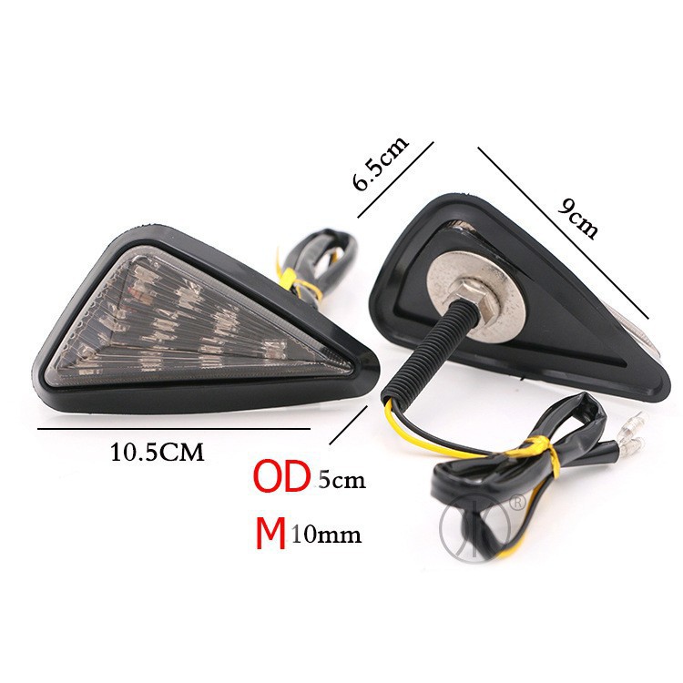 Cặp xi nhan led tam giác ốp sát xe