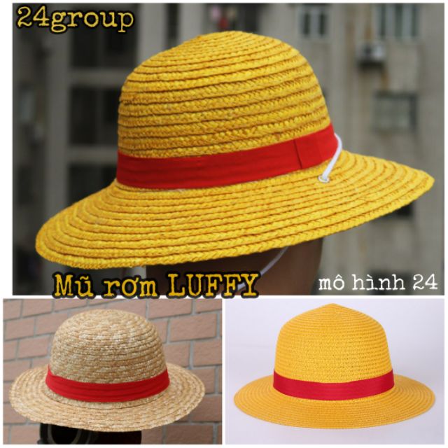 [GIÁ HỦY DIỆT] Mũ rơm Luffy cosplay nón rơm one piece mũ rơm hoá trang đi biển one piece onepiece của Monkey D Luffy