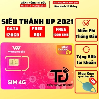 Sim 4g vietnamobile data 180gb - gọi miễn phí - sim không giới hạn data - giá siêu rẻ