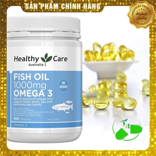 Dầu cá omega 3 healthy care fish oil 1000mg của úc, 400 viên