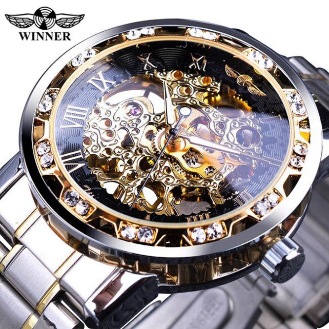 ĐỒNG HỒ CƠ NAM AUTOMATIC WINNER DÂY THÉP CAO CẤP