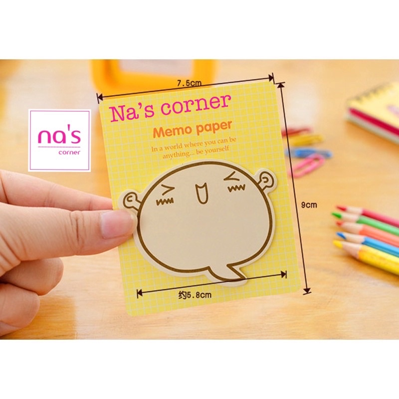 Giấy note ghi chú hình cảm xúc cute đáng yêu