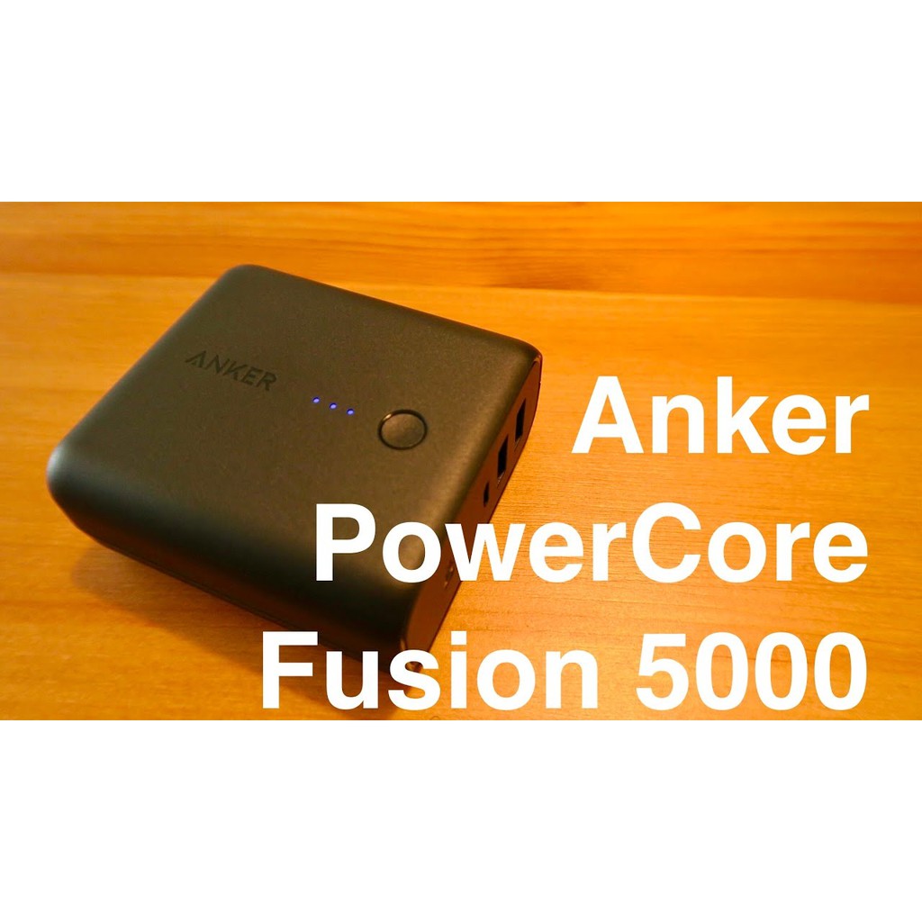 Pin dự phòng kiêm củ sạc tường Anker. PowerCore Fusion 5000mAh - Huco Việt Nam