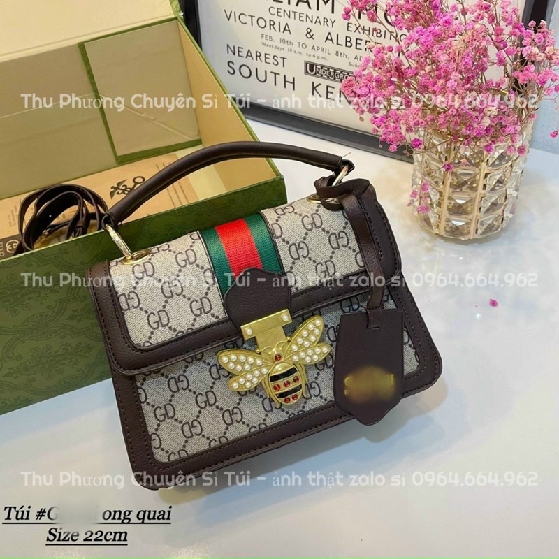 Túi đeo chéo, cầm tay ong kèm tag treo túi