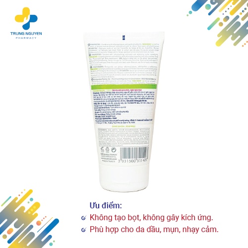 Gel rửa mặt giảm nhờn mụn Isis Pharma Teen Derm Gel (Tuýp 150ml)