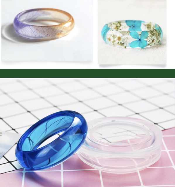 Khuôn silicone làm vòng tay resin loại cao cấp
