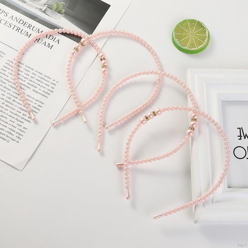 Bờm Tóc Cho Bé - Băng Đô Cài Tóc Đính Ngọc Trai Đáng Yêu Dành Cho Bé Gái