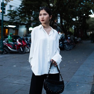 Sơ mi trắng trơn Freesize - WOG