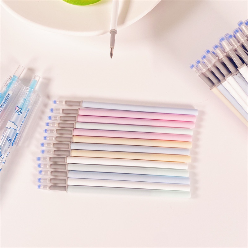 10 Ruột Bút Bi Mực Đen Cỡ Lớn 0.5mm