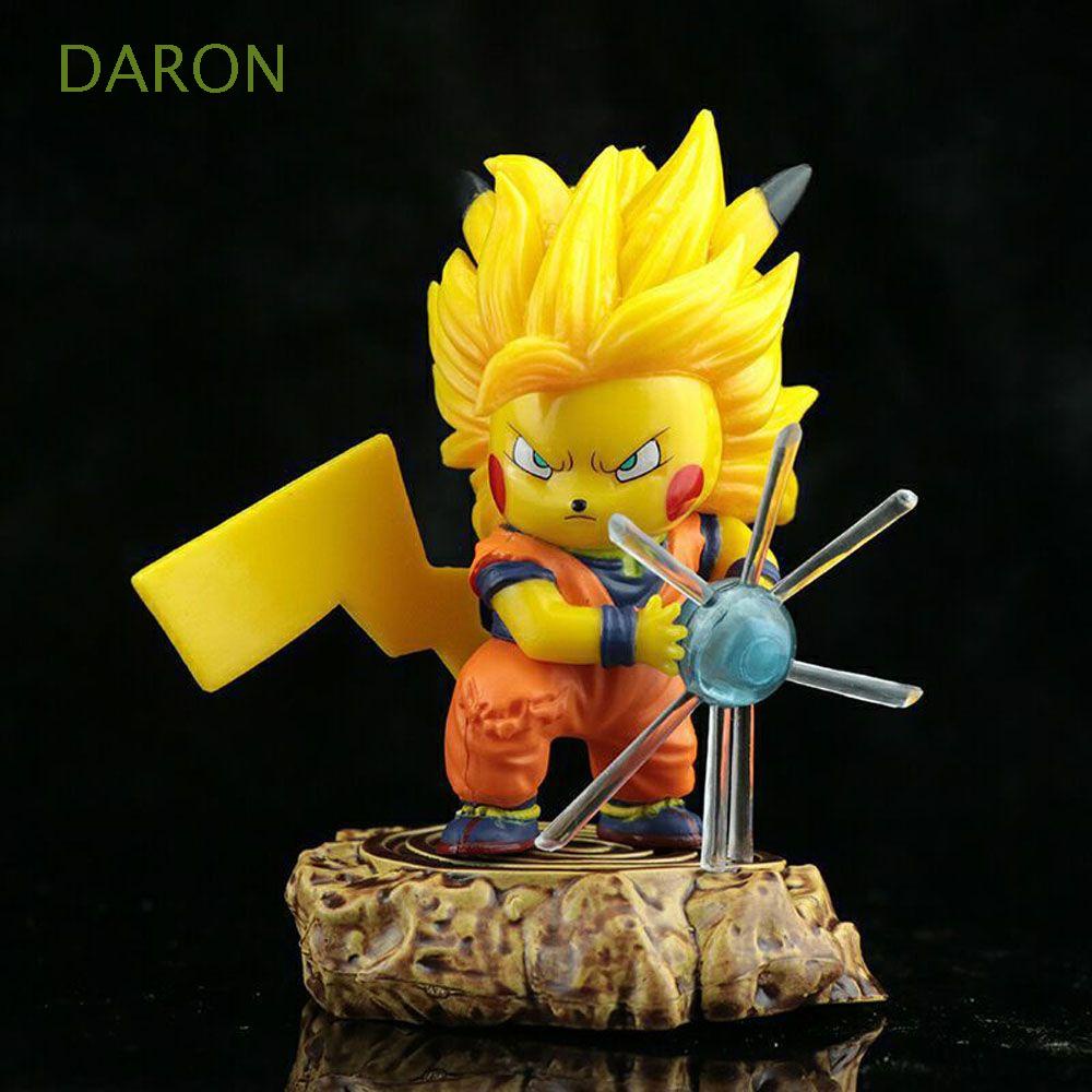 Mô Hình Nhân Vật Hoạt Hình Pikachu Son Goku Bằng PVC Trang Trí