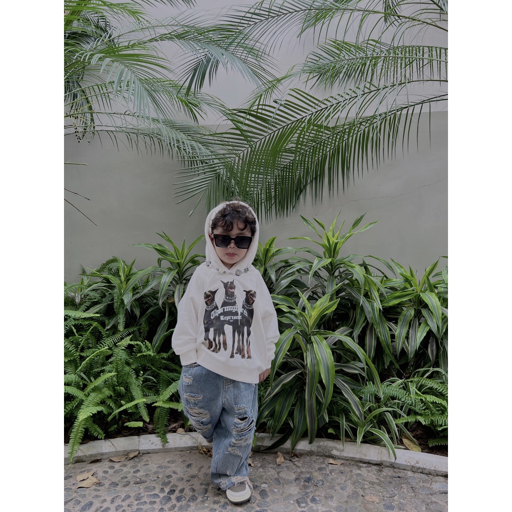 Áo nỉ có mũ Repesent cho bé , áo hoodie trẻ em unisex , Kid_genZ