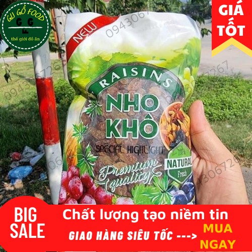 NHO KHÔ MỸ KHÔNG HẠT HÀNG CHUẨN (túi 300g)