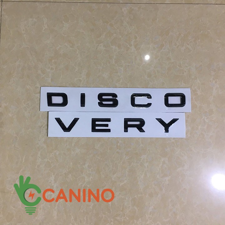 Đề can chữ Discovery 3D Canino trên ô tô