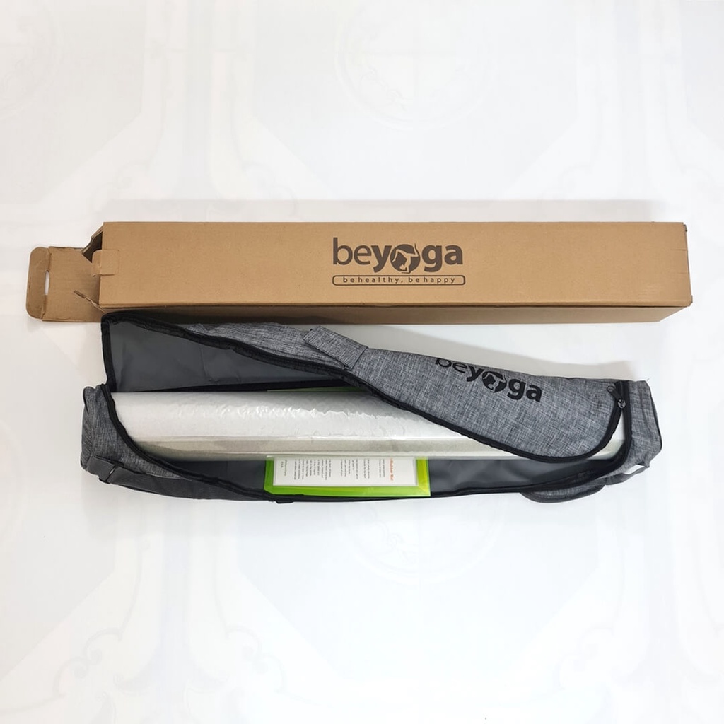Thảm Yoga Du Lịch, Hãng beYoga, Đài Loan, Dày 2mm, Có Định Tuyến, Phủ PU Mật Độ Cao, Chống Trơn Trượt