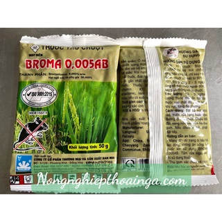 Chế phẩm sinh học Diệt chuột tận gốc Broma 0.005AB hiệu quả và tiện sử dụng gói 50gr