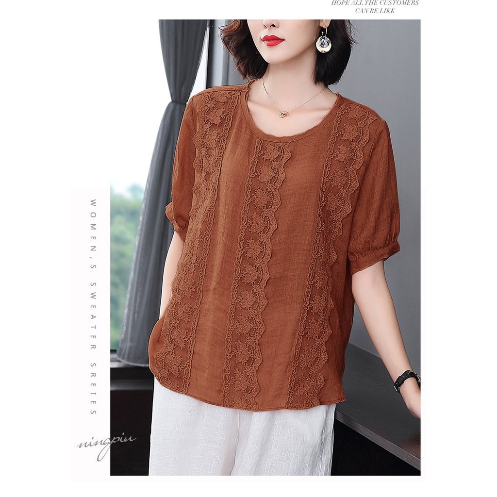 Áo Trung Niên Nữ A570, Kiểu Áo Trung Tuổi Chiffon Cho Mẹ Tay Dài Cổ Nơ Bèo Sang Trọng |Thời Trang Trung Niên NP Clothing