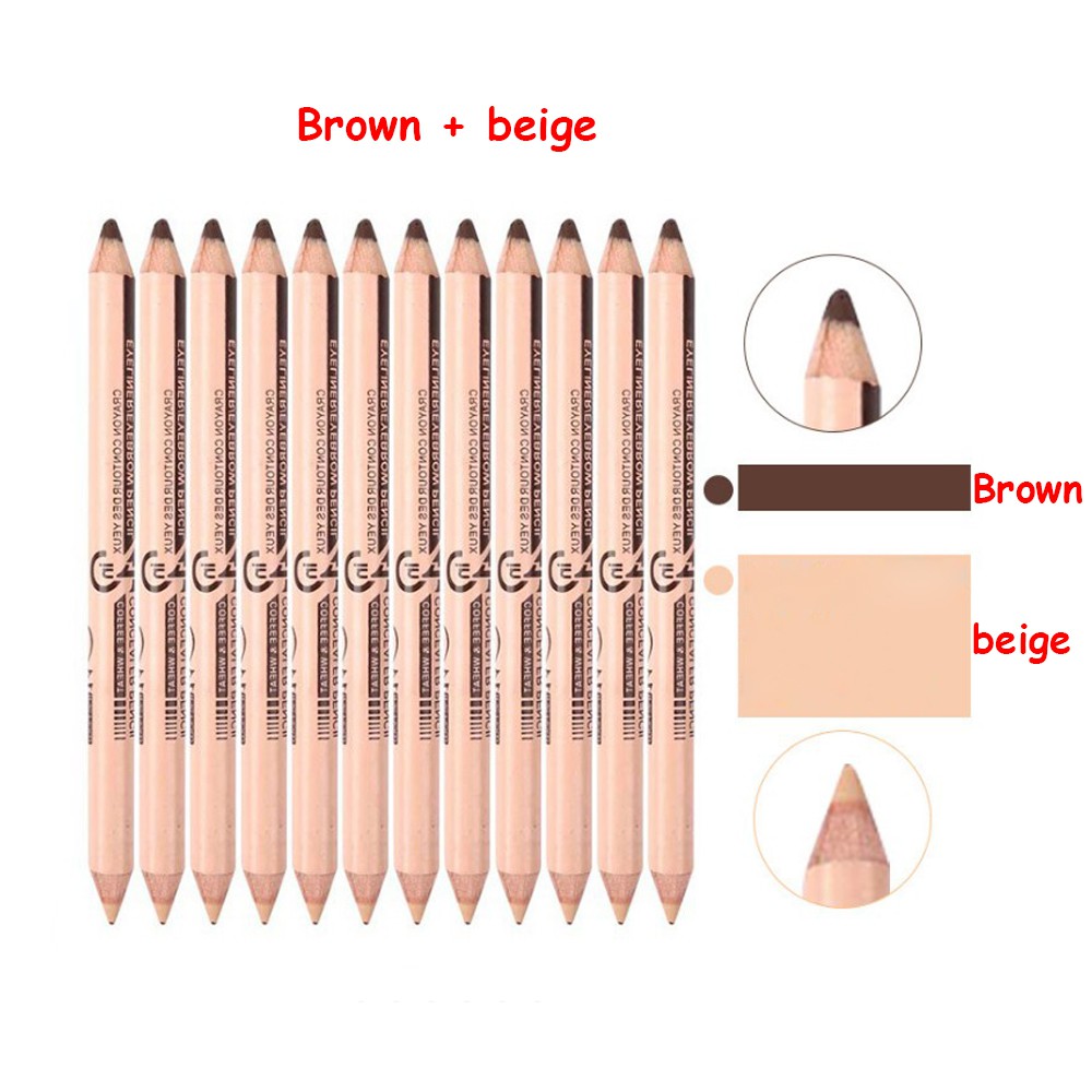 (Hàng Mới Về) Bút Che Khuyết Điểm Lông Mày 2 Trong 1 Lâu Trôi Không Thấm Nước | BigBuy360 - bigbuy360.vn