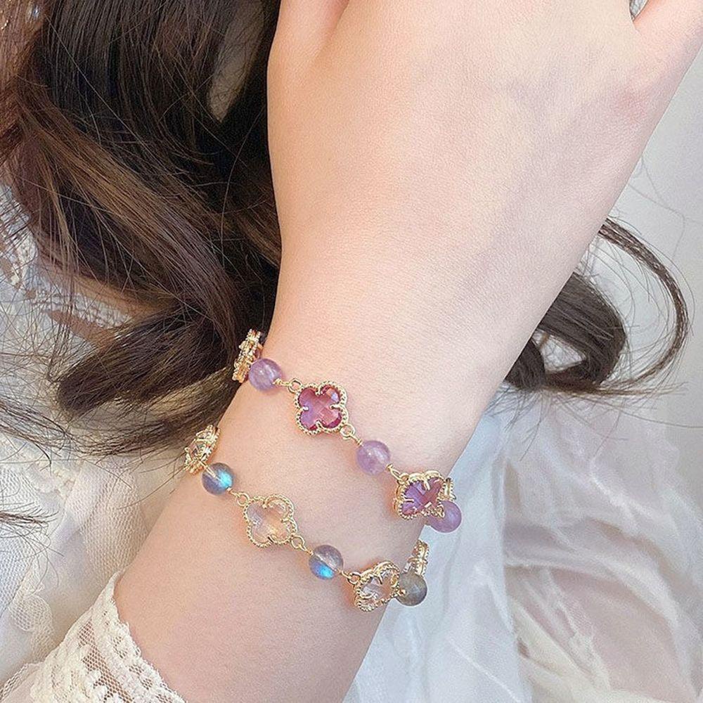 Vòng Tay Chuỗi Hạt Tròn Có Thể Điều Chỉnh Sang Trọng