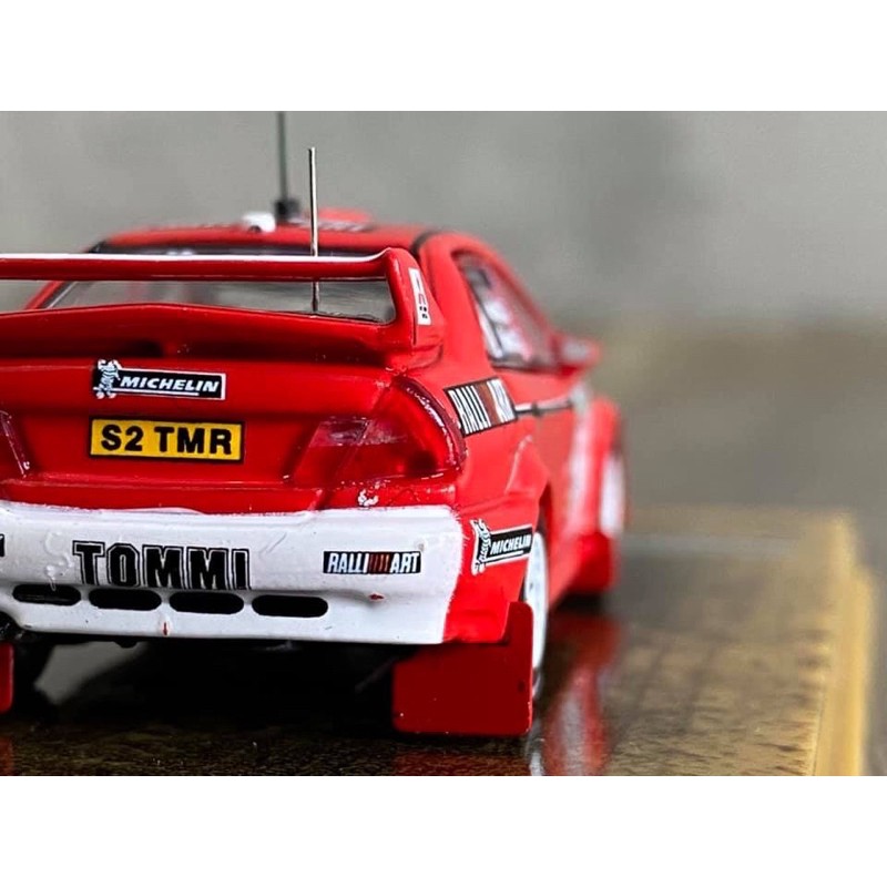 Xe Mô Hình Mitsubishi Lancer Evolution VI New Zealand Rally 1999 Winner 1:64 Tarmac Works ( Đỏ )