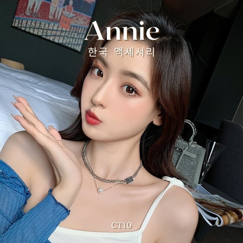 Dây chuyền titan nữ mắt xích sợi đôi cá tính hiện đại ANNIE CT10
