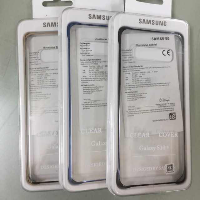 Ốp hãng clear cover samsung S10 plus