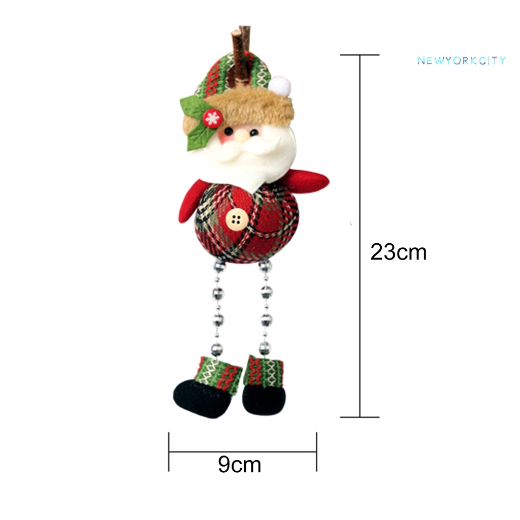 Búp Bê Người Tuyết Chân Dài Bằng Vải Thân Thiện Với Môi Trường Treo Trang Trí Giáng Sinh