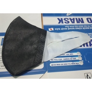khẩu trang K- 3d Mask Size M hộp 50 cái màu đen kháng khuẩn