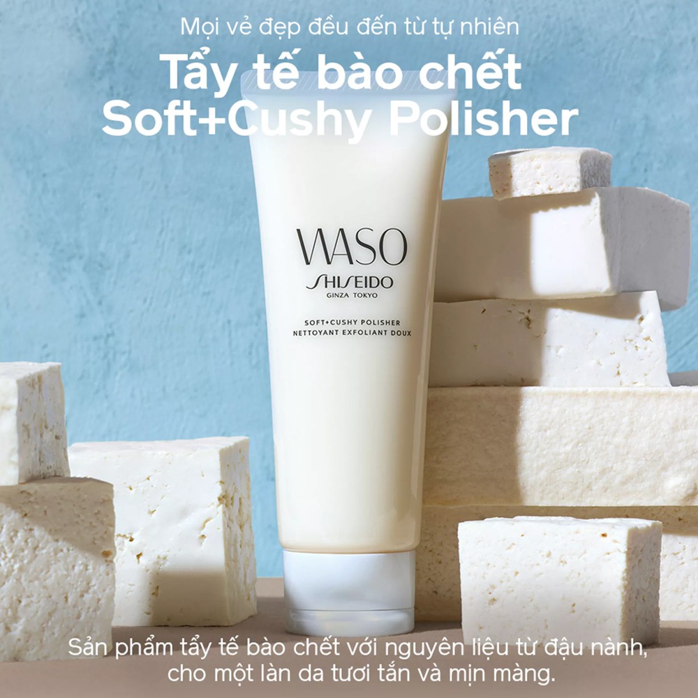 [Mã FMCGMALL -8% đơn 250K] Kem tẩy tế bào chết Shiseido WASO Soft+Cushy Polisher 75ml | BigBuy360 - bigbuy360.vn