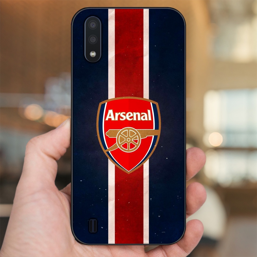 Ốp lưng Samsung A01 viền đen in hình Arsenal FC