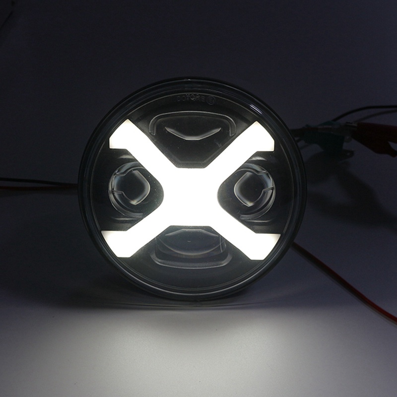 Đèn Pha Led Hình Tròn 5.75 Inch 40W 5-3 / 4Inch Chất Lượng Cao Cho Xe Mô Tô Sportster Iron 883
