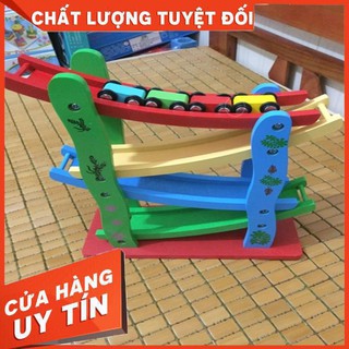 Xe Cầu Trượt 4 Tầng Gỗ Rèn Kỹ Năng Khéo Léo Cho Bé