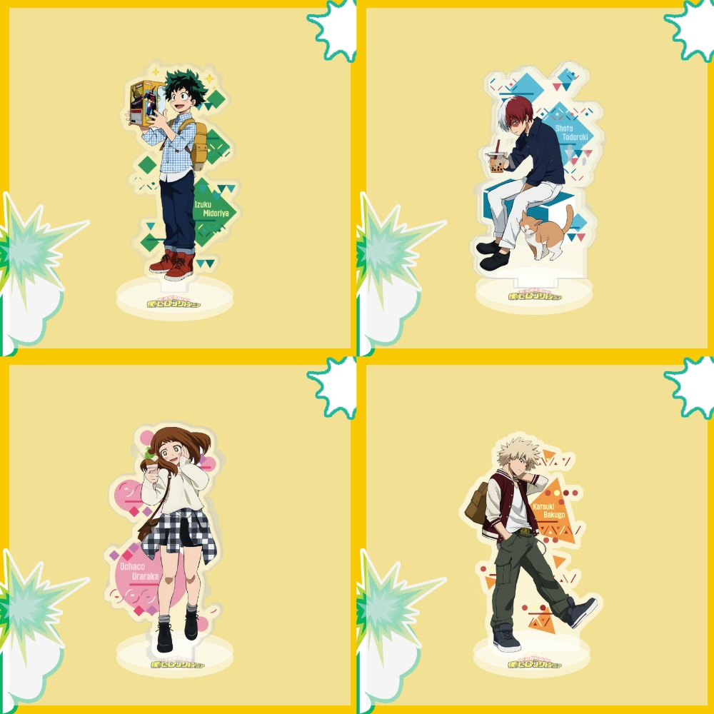 ( Dạo Phố ) Standee Boku No Hero Academia Học viện anh hùng tượng acrylic anime mica chibi trang trí trưng bày mô hình