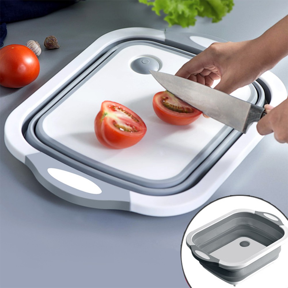 CHẠU RỬA GẤP GỌN ĐA NĂNG KÈM THỚT SIÊU TIỆN LỢI 88011 KOREA STORE88