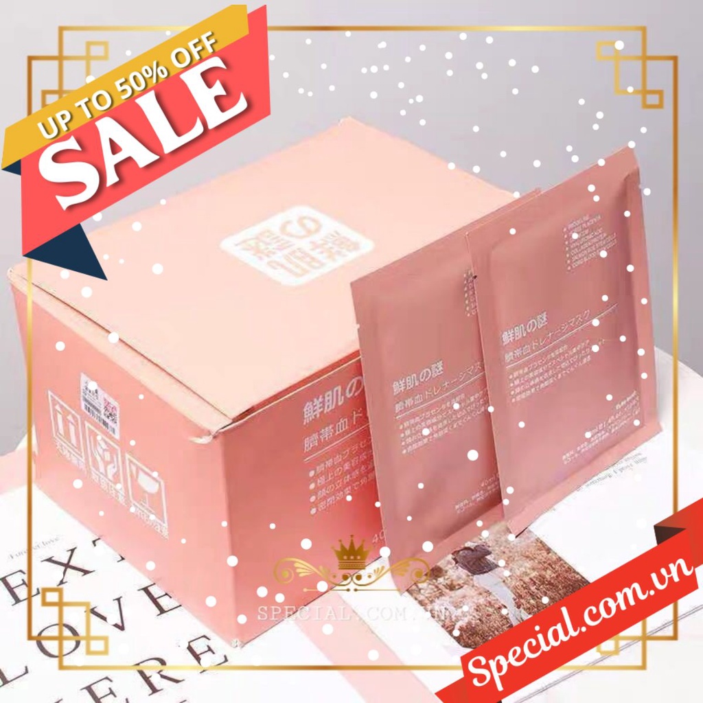 👑 Mặt Nạ Nhau Thai Cừu Tế Bào Gốc - Mask Cuống Rốn Nhật Bản Rwine Beauty (check mã vạch)