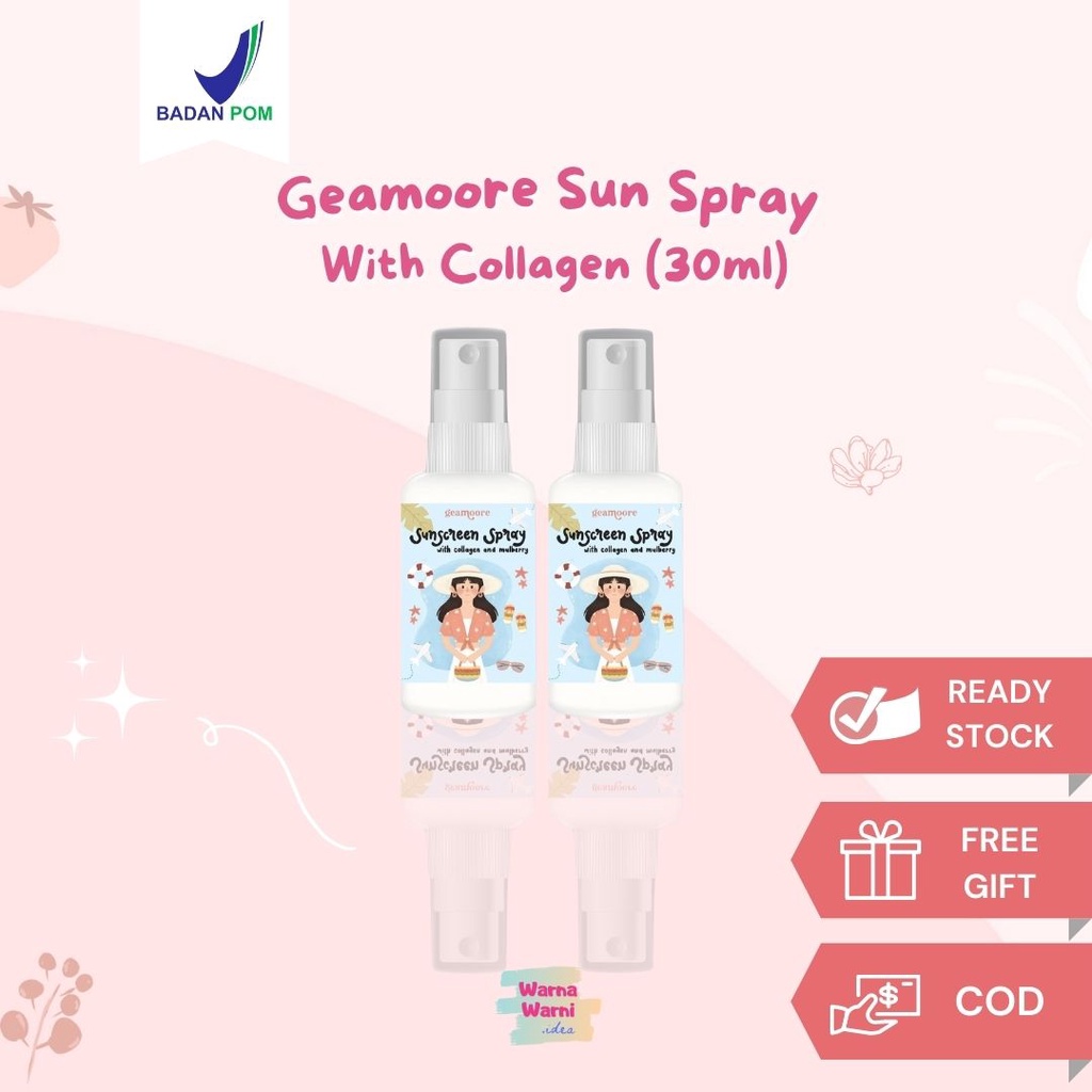 Xịt chống nắng Geamoore chứa Collagen 30ml | Kem chống nắng Collagen | Kem chống nắng