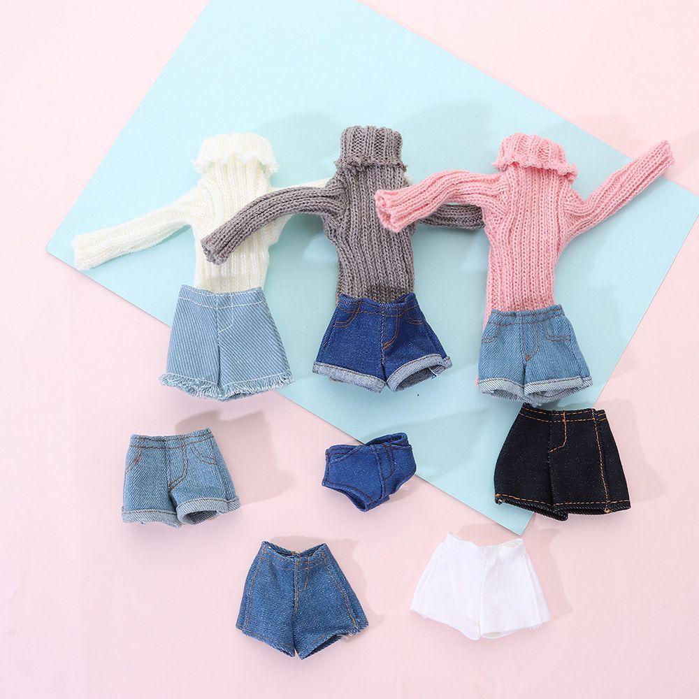 Áo Sweater Dệt Kim Mini Nhiều Màu Sắc Cho Búp Bê