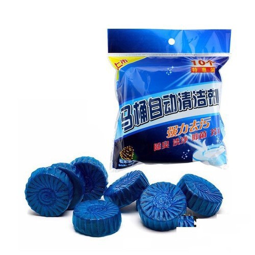 Bộ 10 viên tẩy diệt khuẩn thả bồn cầu  làm sạch bồn cầu diệt vi khuẩn