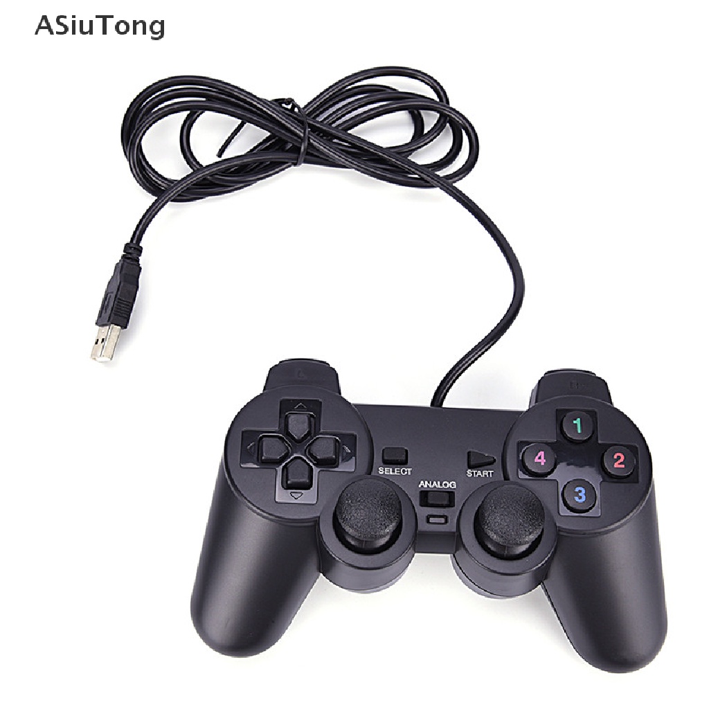 Tay Cầm Chơi Game Có Dây USB Kép Màu Đen