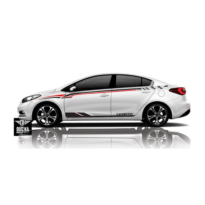 Decal tem sườn xe Cerato - Decal cao cấp chính hãng 3 lớp