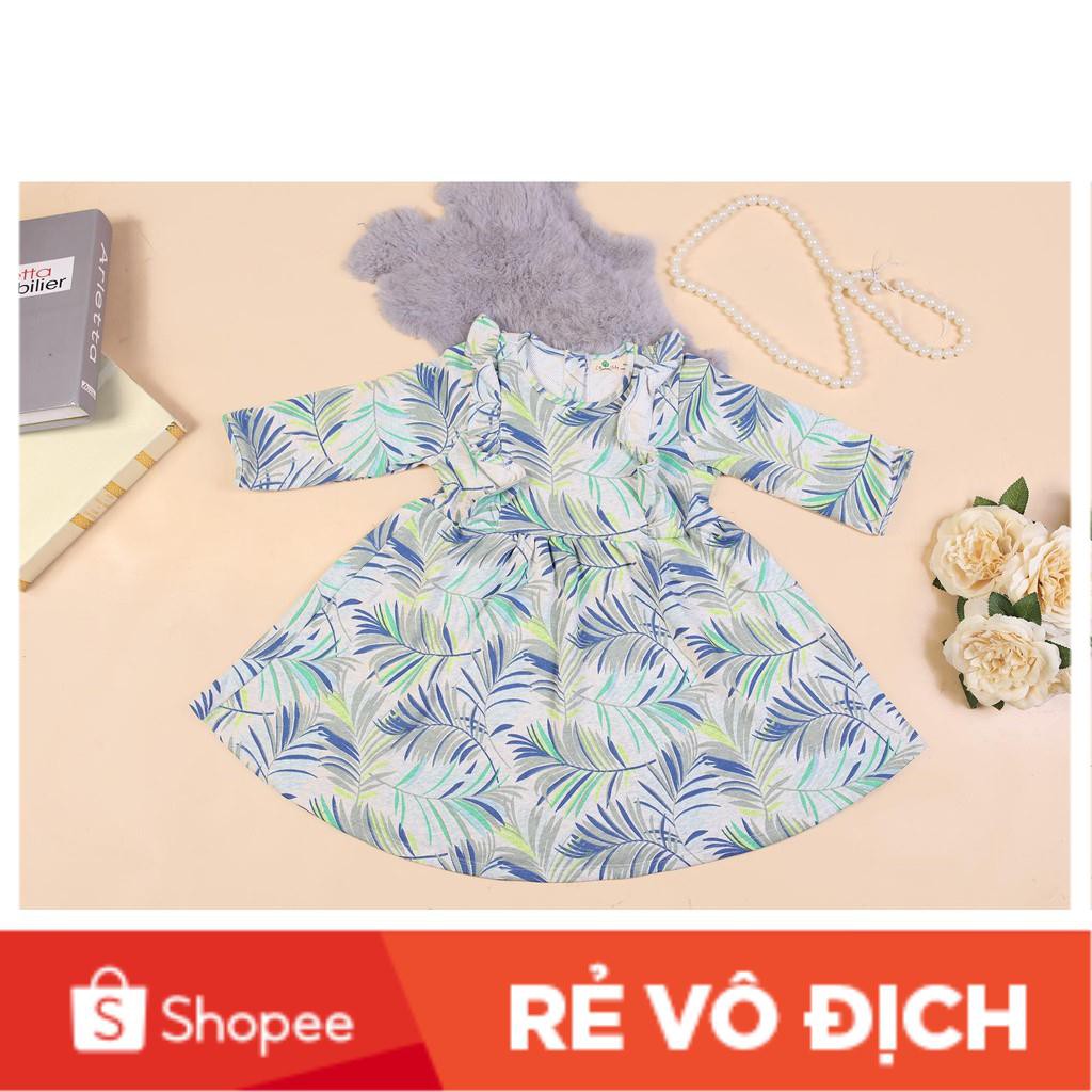 Váy nỉ da cá hoa văn bé gái size 1-5T, cho bạn từ 9-18kg. Chất nỉ da cá dày dặn, bền đẹp. Dễ mặc, dễ phối đồ