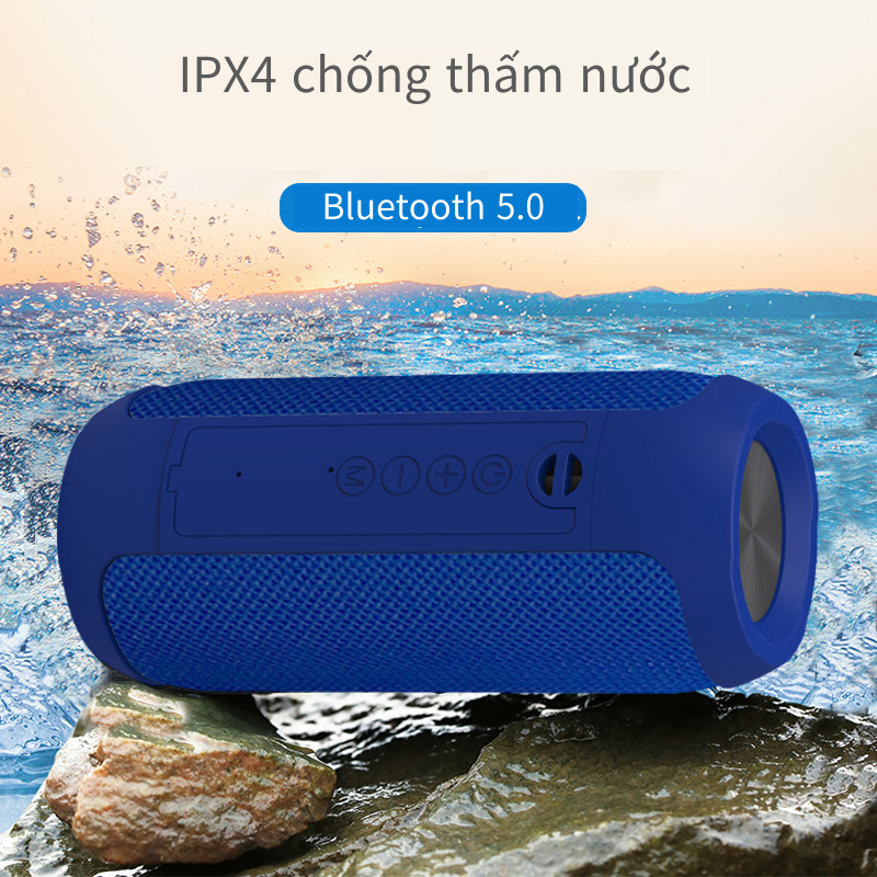 Loa Bluetooth Mini Bass Di Động,Loa Bluetooth Không Dây Tốt Có Dây Đeo âm Thanh Chất Lượng Hỗ Trợ Cắm Thẻ Nhớ Và USB