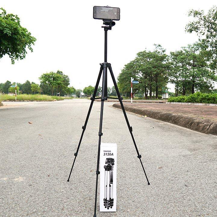 Gậy chụp ảnh 3 chân tripod 3120 Kava Store có remove điều khiển chụp ảnh bluetooth tương thích với nhiều dòng máy