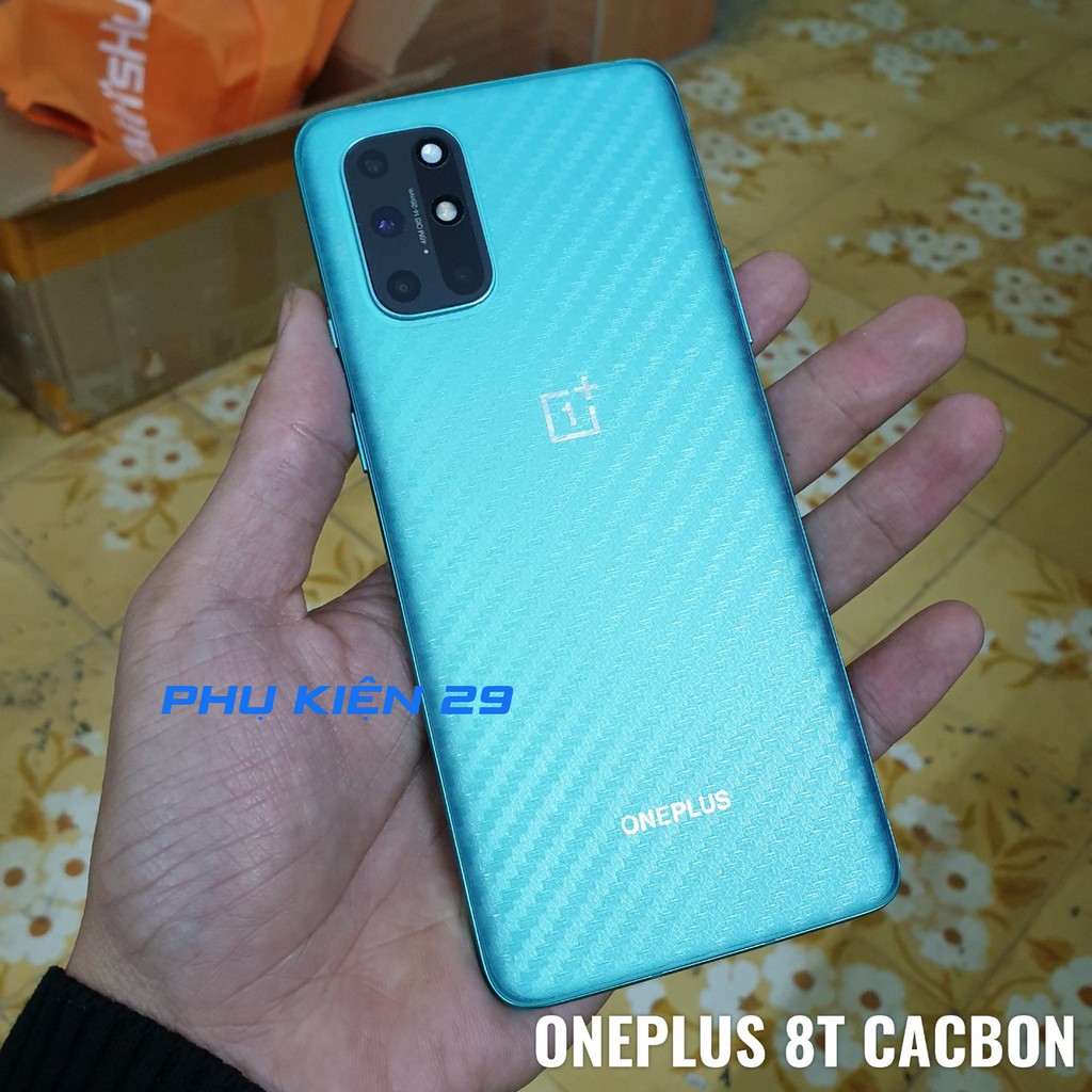 [Oneplus 8/8 Pro/8T] Dán lưng 3D chống xước vân Cacbon - Carbon