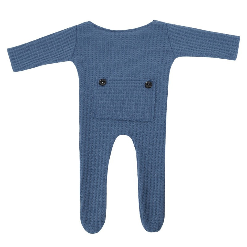 Bộ 2 Món Áo Liền Quần + Nón Dùng Làm Đạo Cụ Chụp Ảnh Cho Bé Sơ Sinh