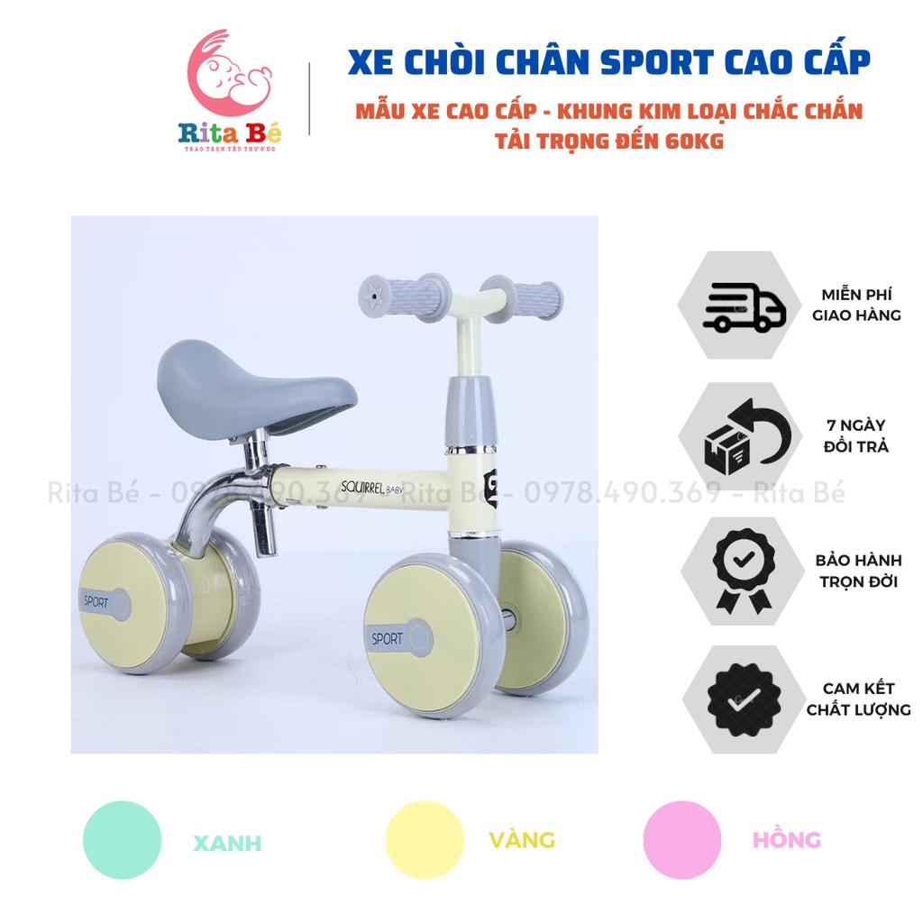 Xe chòi chân cao cấp Sport hàng hot 2021 khung xe thép cacbon siêu bền