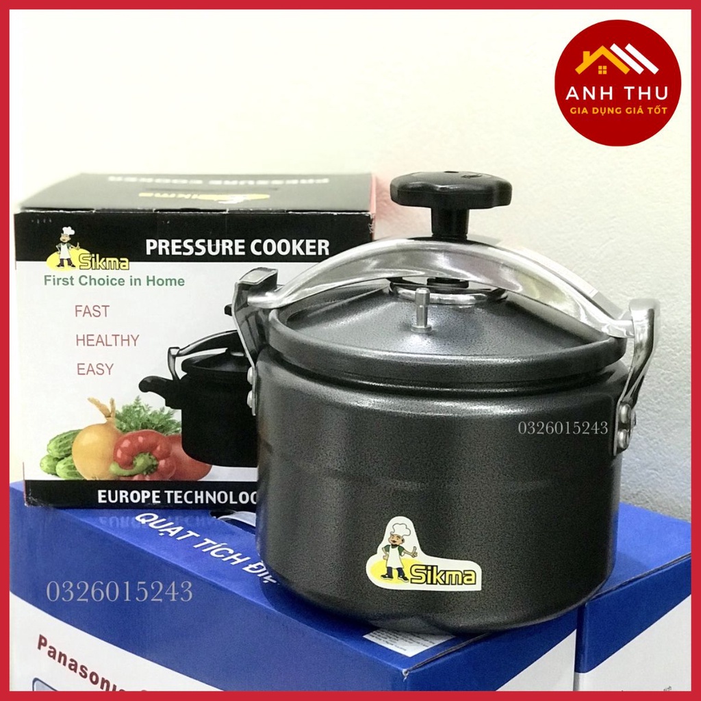 Nồi Áp Suất SIKMA Size 24 cm  Đa Năng - An Toàn - Dùng Cho Bếp Gas, Bếp Hồng Ngoại