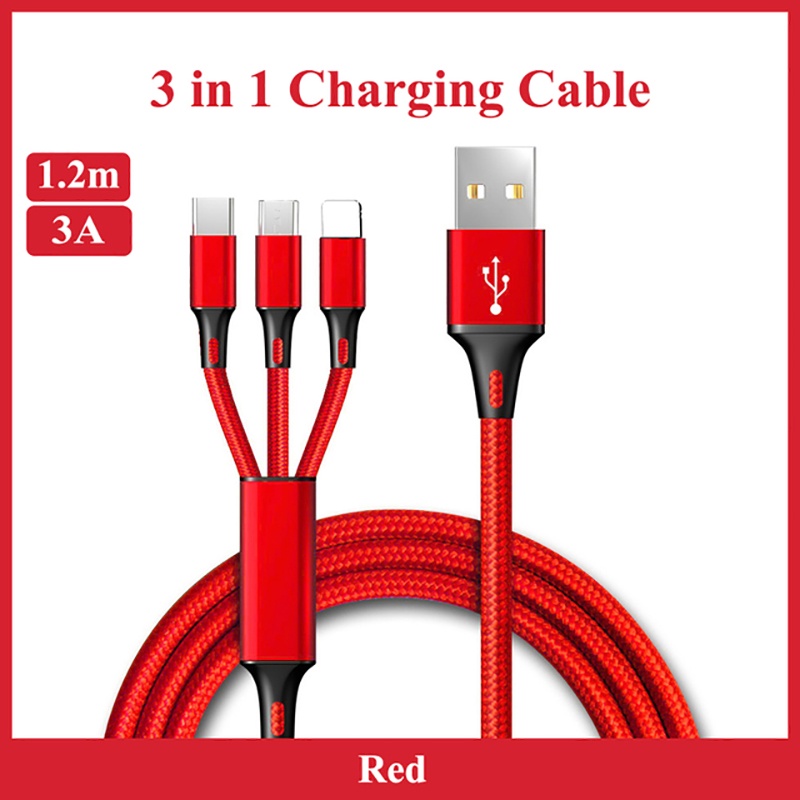 Cáp Sạc Nhiều Cổng Usb Type C 3 Trong 1 Cho Samsung S10